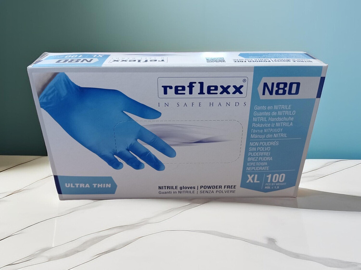 REFLEXX N80 - GUANTI IN NITRILE ULTRA THIN - Taglia XL