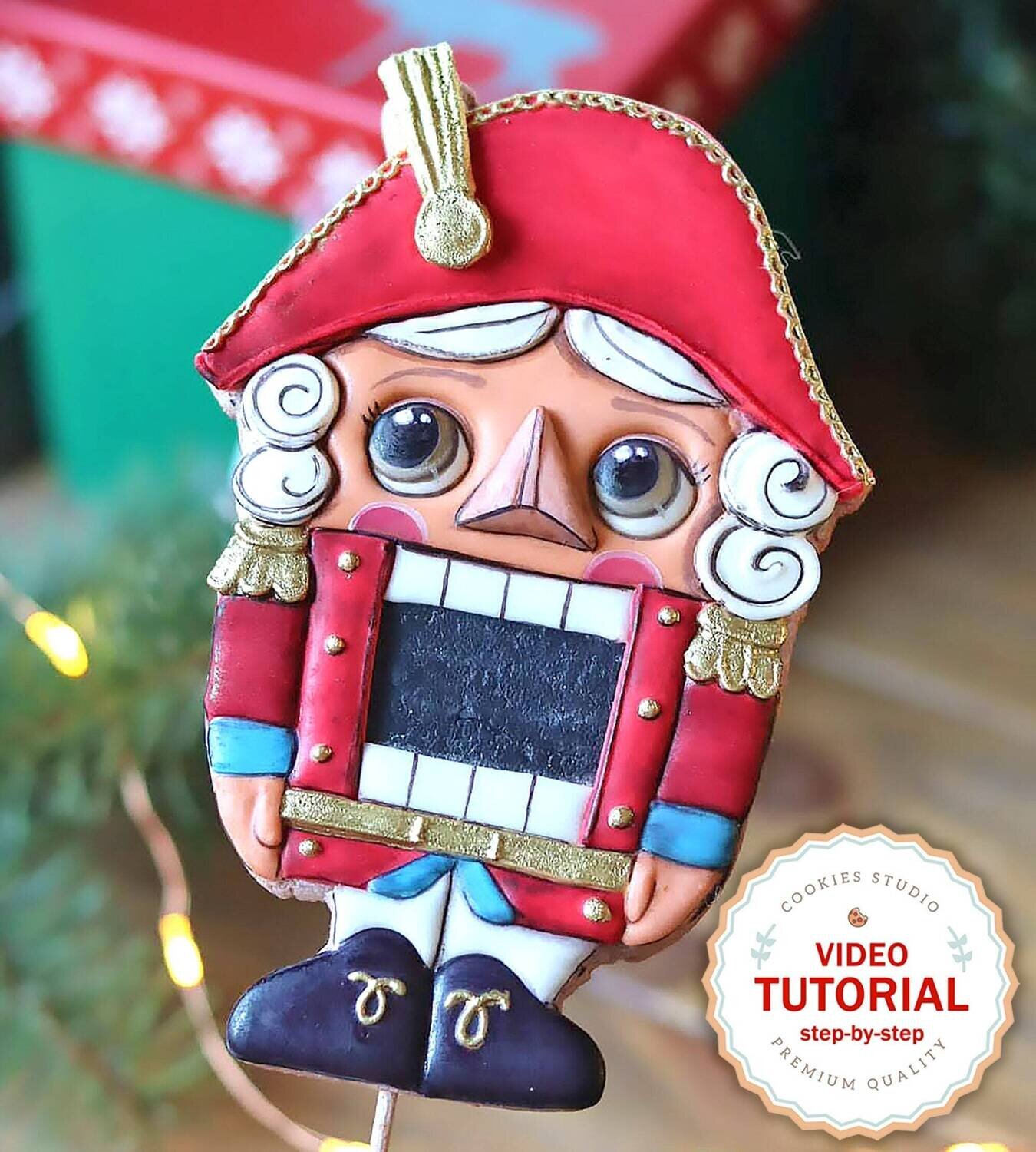 Cookie class - Nutcracker. Step-by-step video tutorial