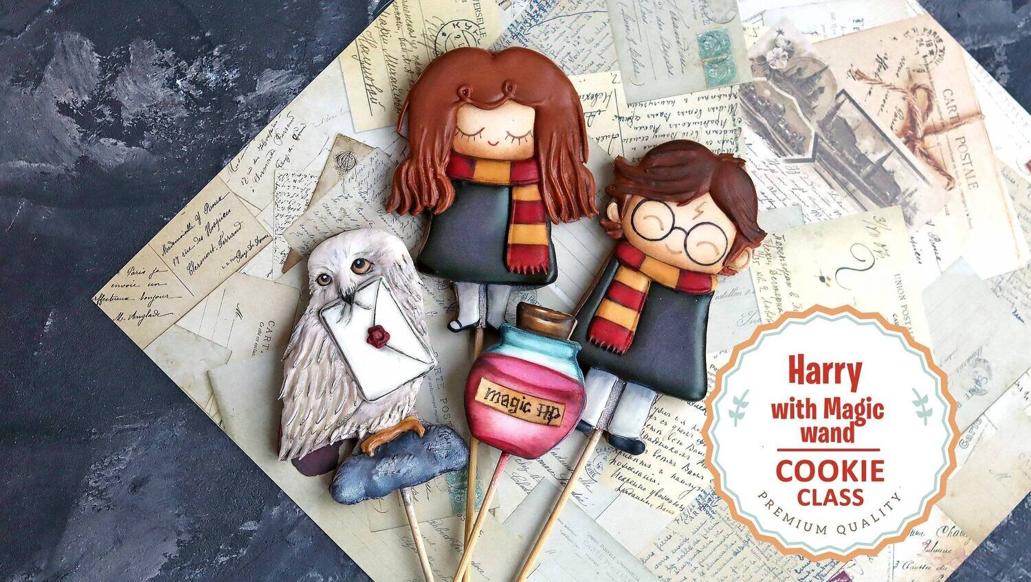 Cookie Class - Harry with Magic Wand. Step-by-step video tutorial