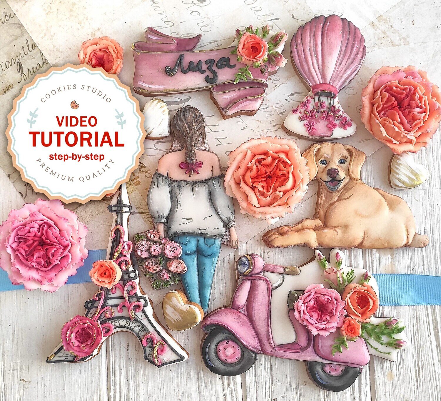 Cookie Class - Ladies dreams. Step-by-step video tutorial