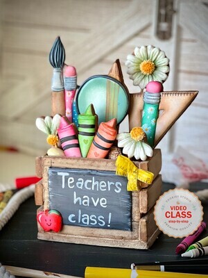 School Time - cookie decorating class. Step by step videos in English