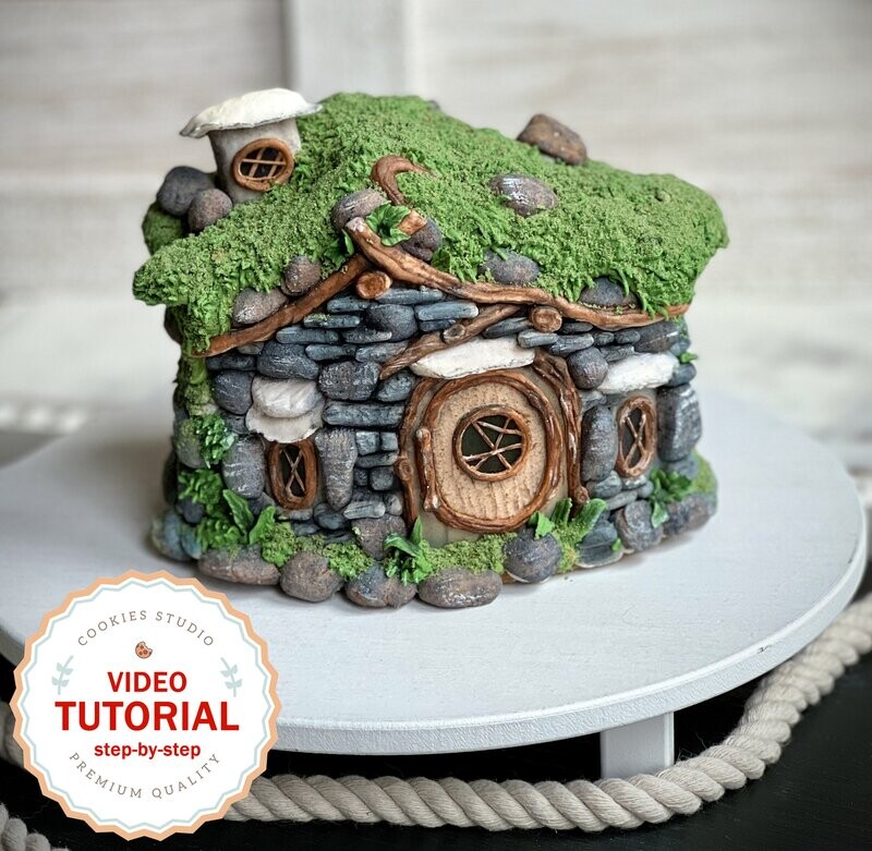 Decorating cookie class - Forest House. Step-by-step video tutorials