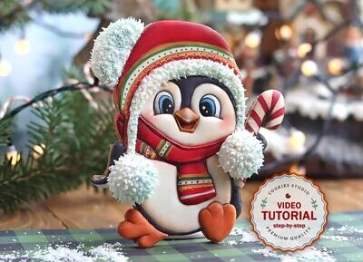 Cookie class - Penguin Bobo. Step-by-step video tutorial
