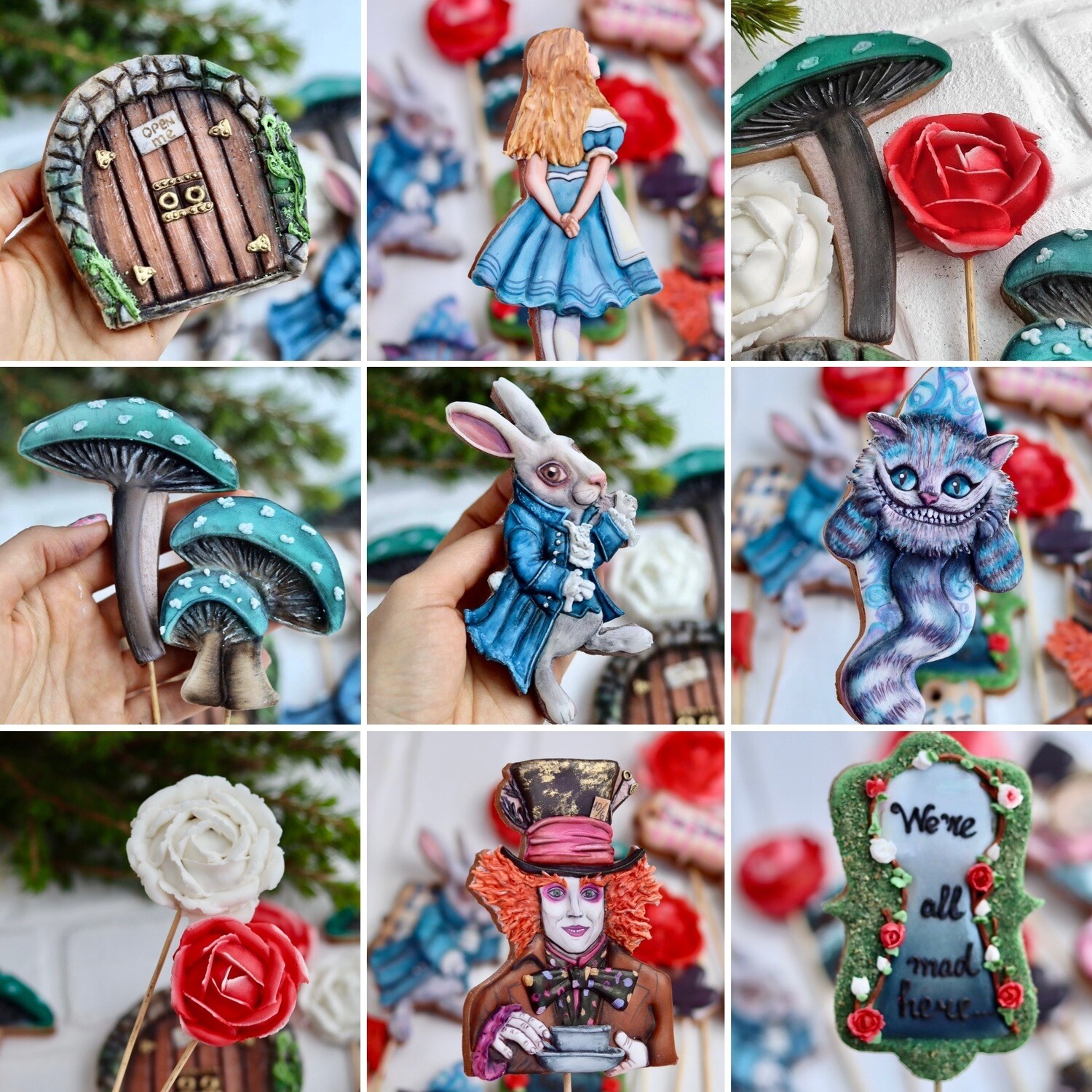 Cookie Class - Alice Wonder. Step-by-step video tutorial