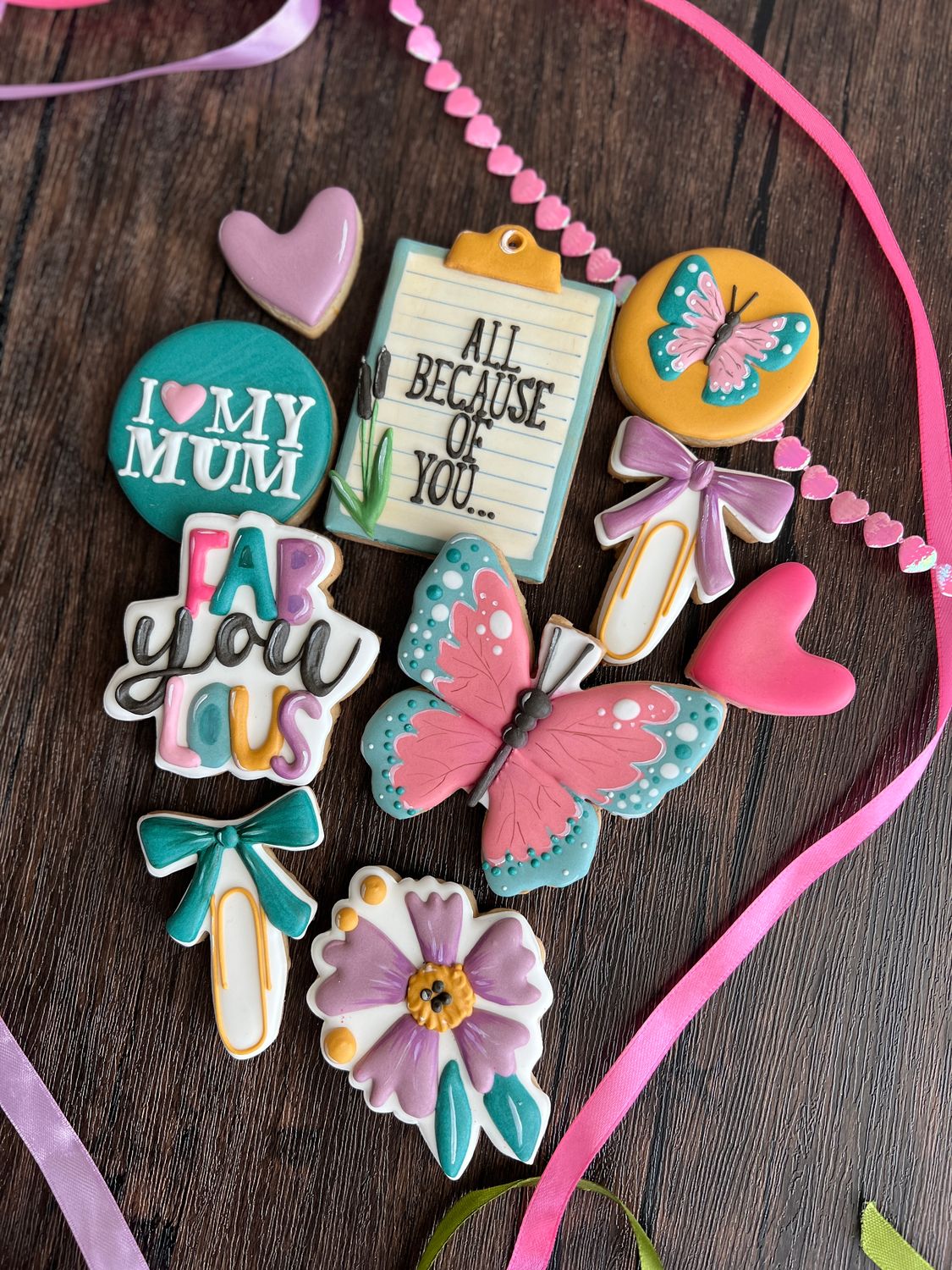 Mother’s Day Cookie Gift Set – Handcrafted Iced Cookies