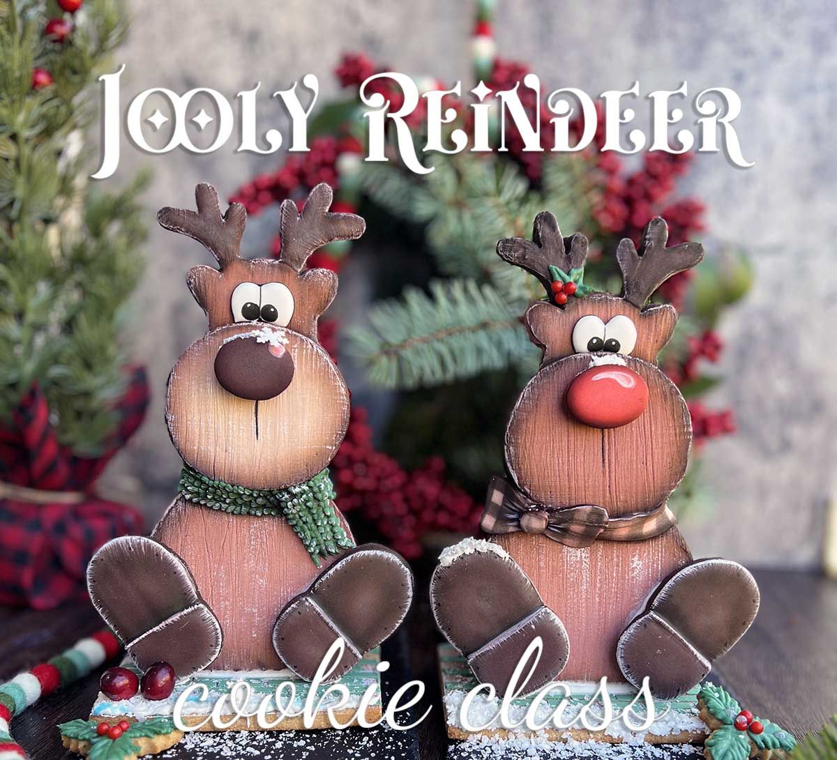 Jolly Reindeer 3D Cookie Class