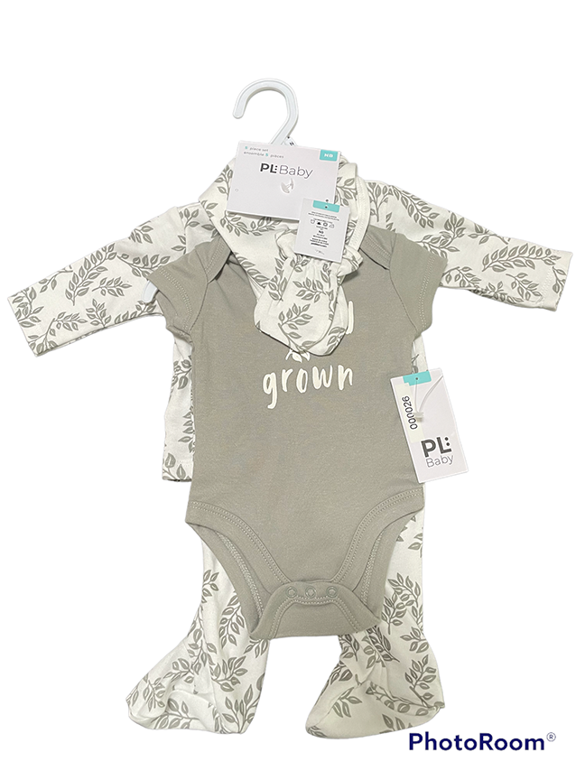 Five Piece Set | Growth | Size: Newborn