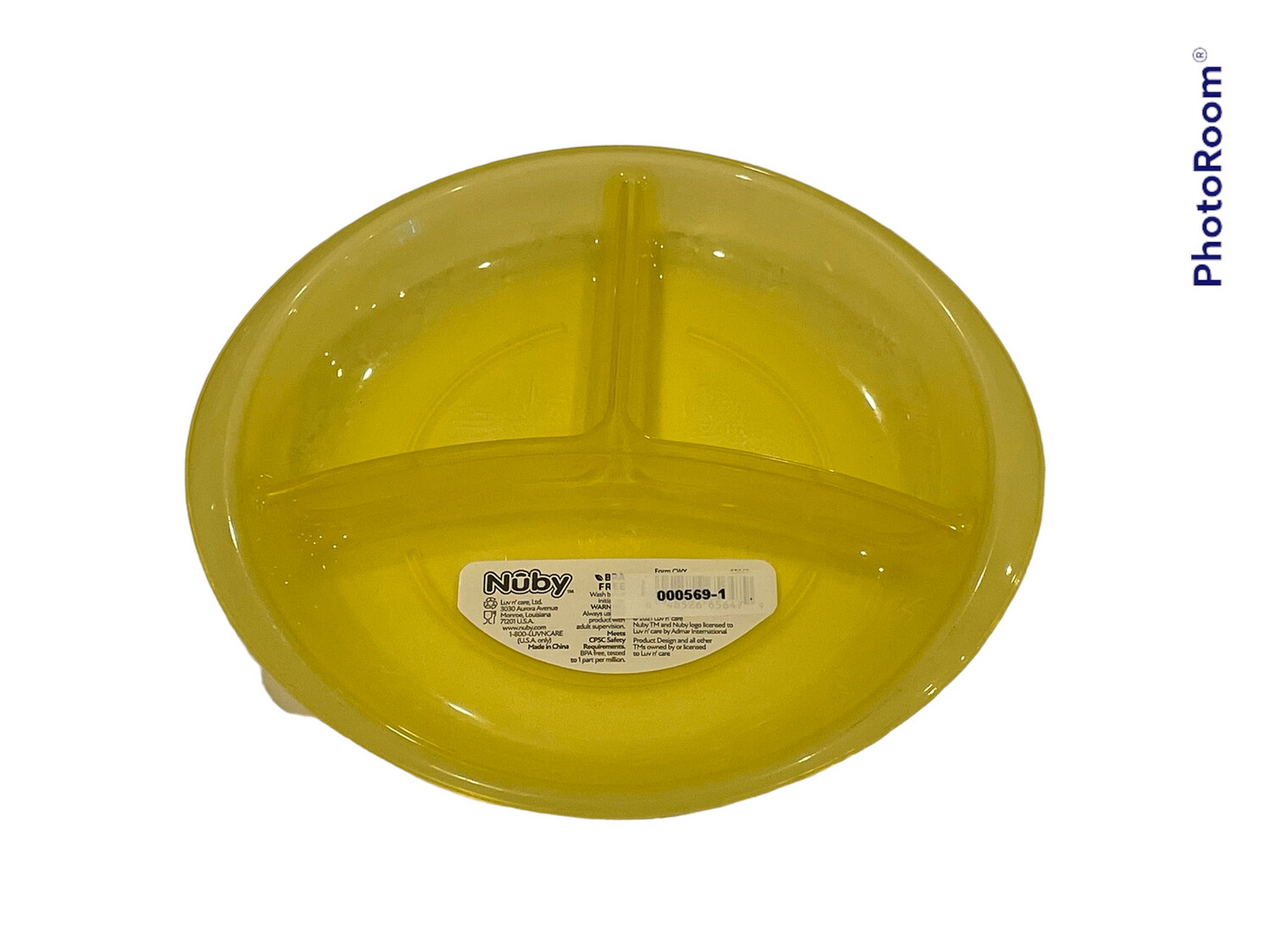 Fun Feeding Section Plate | Yellow