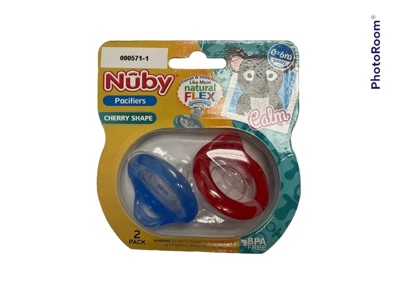 Natural Flex Pacifier | Red & Blue | 0-6 Months