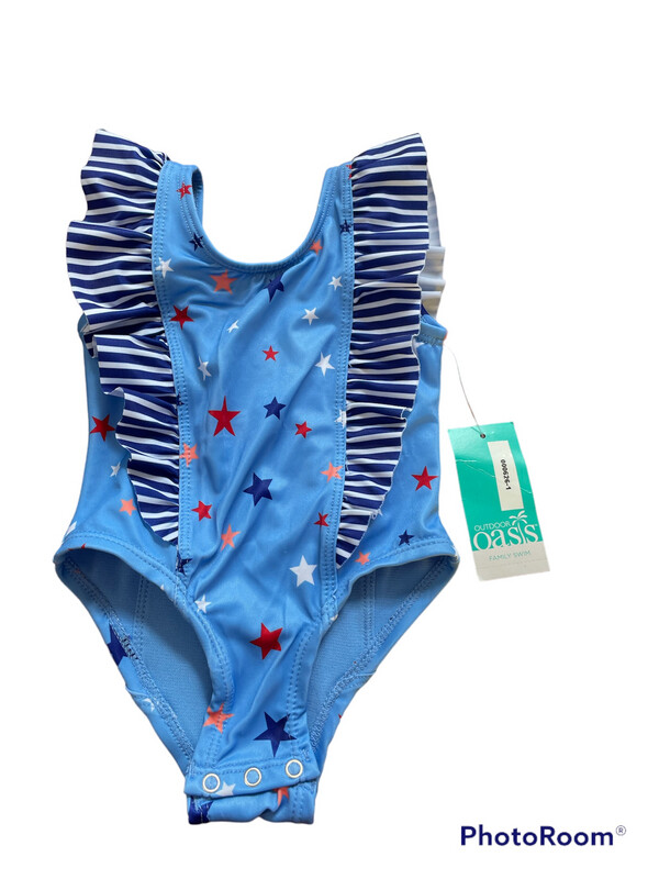 Swim Suit | Patriotic Stars | 3-6 Months