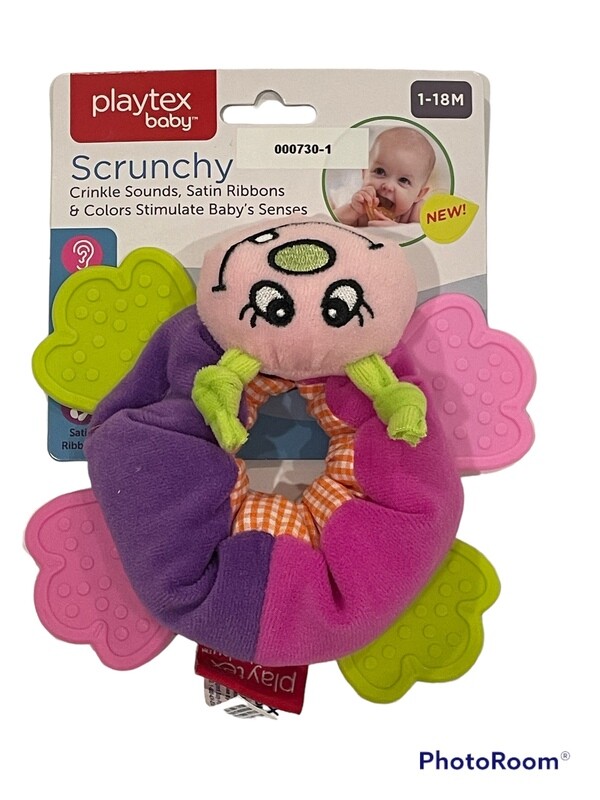 Scrunchy Teether | Crinkle Sounds | 1-18 Months