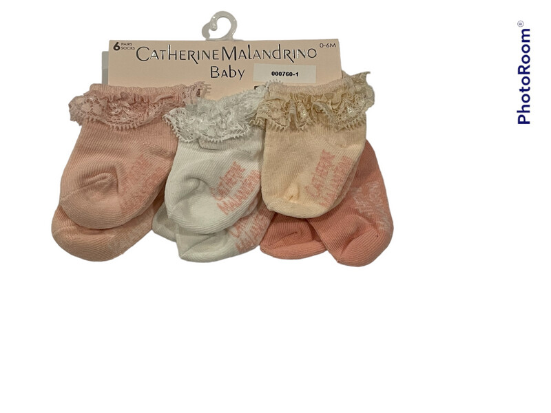 Six Pairs Socks | Little Ruffles | 0-6 Months