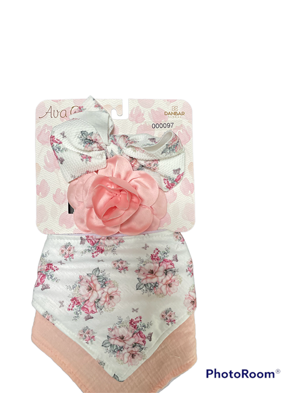 Bibs & Headbands | Flower Bow & Pattern