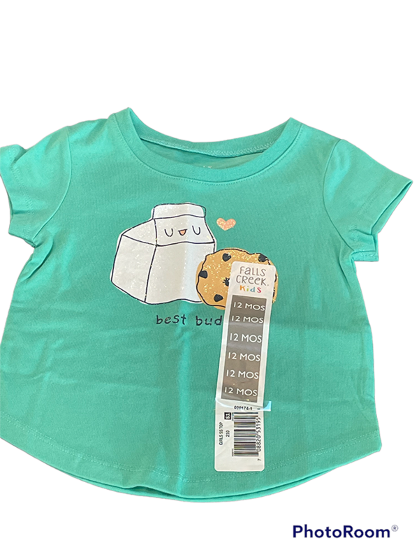 T-Shirt | Milk & Cookies | Size: 12 Months