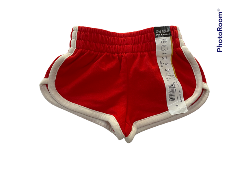 Shorts | Red Track | Size: Newborn