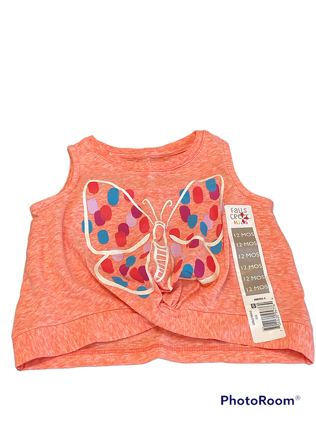 T-Shirt | Butterfly Outline | Size: 24 Months