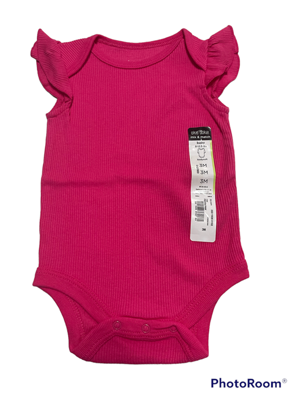 Body Suit | Magenta Puffy Sleeves | Size: 12 Months