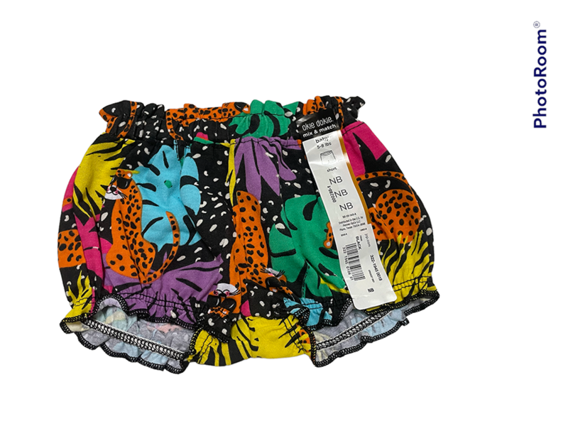 Shorts | Tropical Black | Size: Newborn