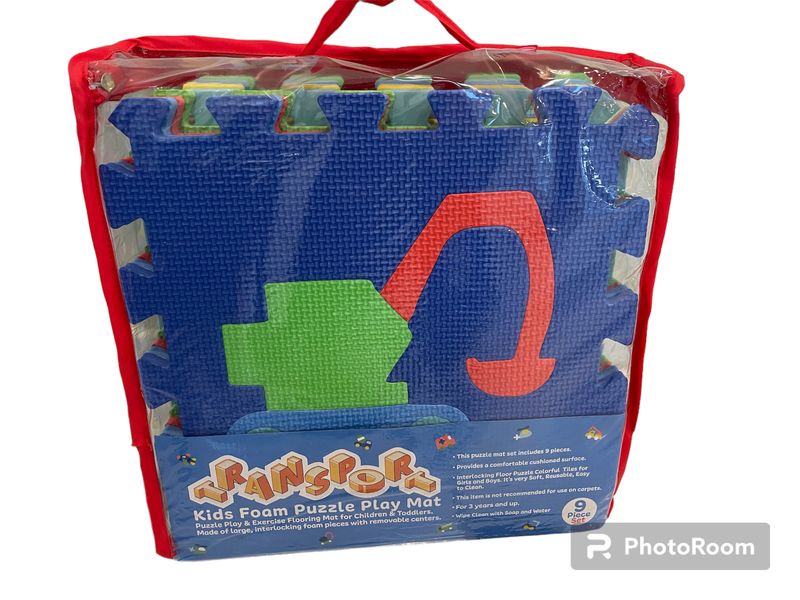 Construction Kids Foam 9 Piece Puzzle Play Mat