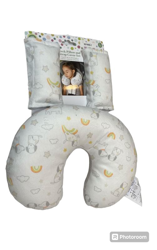 Neck Pillow and Strap Cover Set