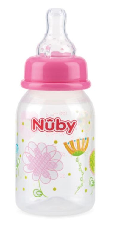 Non-Drip Standard Neck Bottle 4 oz/ 120 ml -  Flower