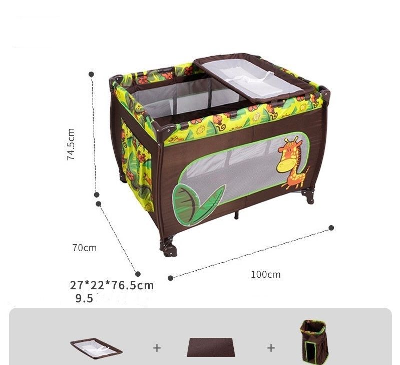 Playpen 100 x 70 c 74.5 cm with Giraffes