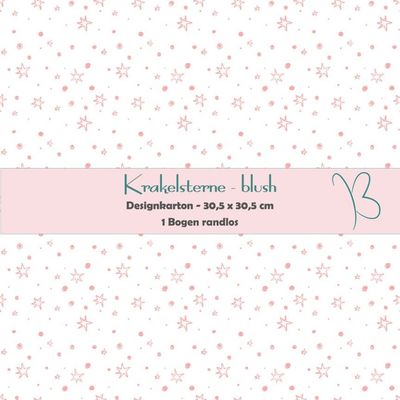 Krakelsterne - blush - Designkarton - 30,5 x 30,5 cm - randlos - 1 Bogen Krakelsterne - blush - Designkarton - 30,5 x 30,5 cm - randlos - 1 Bogen