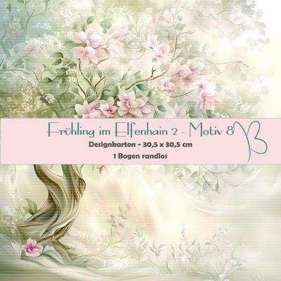 Frühling im Elfenhain 2 - Motiv 8 - Designkarton - 30,5 x 30,5 cm - randlos - 1 Bogen Frühling im Elfenhain 2 - Motiv 8 - Designkarton - 30,5 x 30,5 cm - randlos - 1 Bogen
