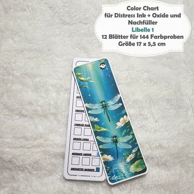 Libelle 1 - Color Chart für Distress Ink + Oxide Stempelkissen + Nachfüller - mit 144 Farbfelder Libelle 1 - Color Chart für Distress Ink + Oxide Stempelkissen + Nachfüller - mit 144 Farbfelder