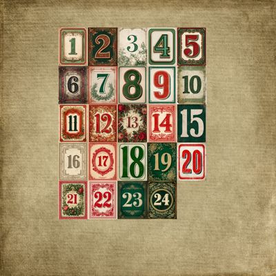 Adventskalenderzahlen
