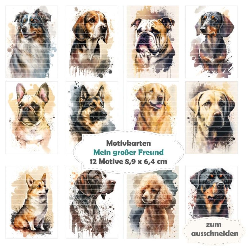 Mein großer Freund - Motivkarten - 12 Inch - mit 12 Motiven