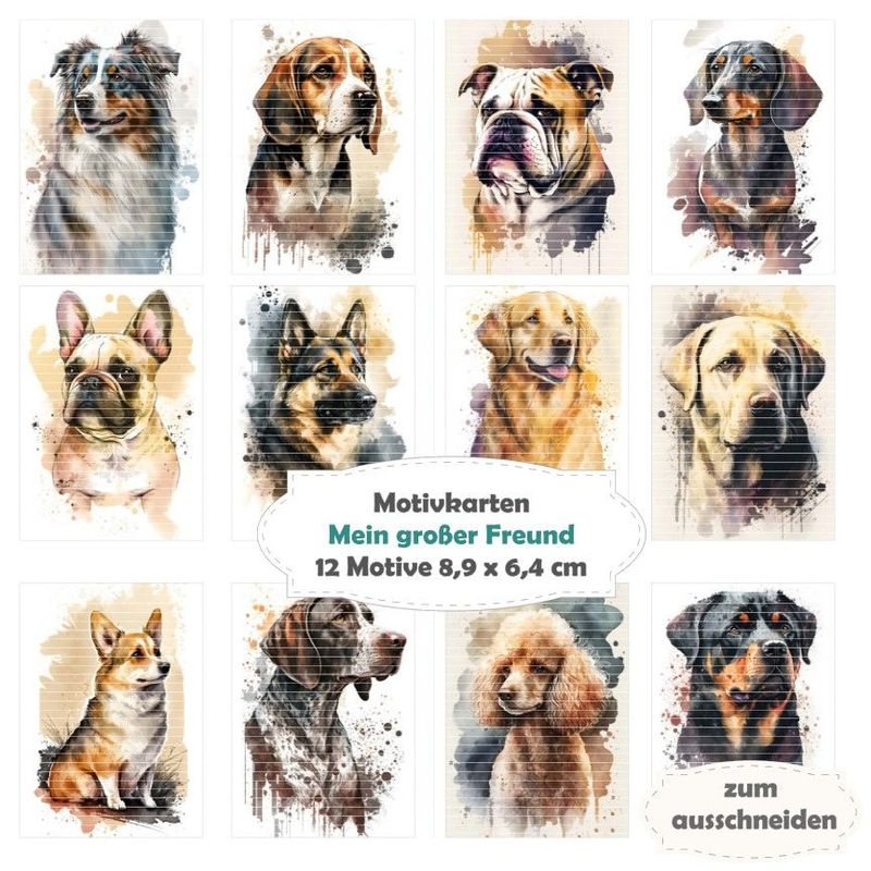 Mein großer Freund - Motivkarten - 12 Inch - mit 12 Motiven