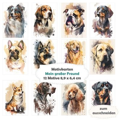 Mein großer Freund - Motivkarten - 12 Inch - mit 12 Motiven