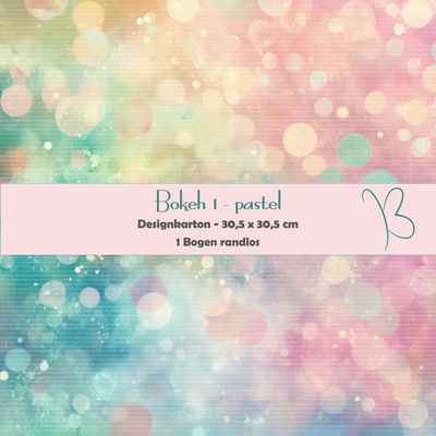 Bokeh 1 - pastel - Designkarton - 30,5 x 30,5 cm - randlos - 1 Bogen Bokeh 1 - pastel - Designkarton - 30,5 x 30,5 cm - randlos - 1 Bogen