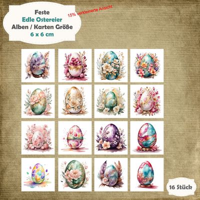 Edle Ostereier - 210g - Album / Karte Größe - 16 Teile - Die Cuts*