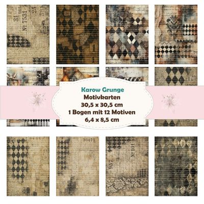 Karow Grunge - Motivkarten - 12 Inch - mit 12 Motiven Karow Grunge - Motivkarten - 12 Inch - mit 12 Motiven