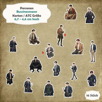Bussinesmann - 210g - Alben / Kartengröße - 16 Stanzteile - Die Cuts