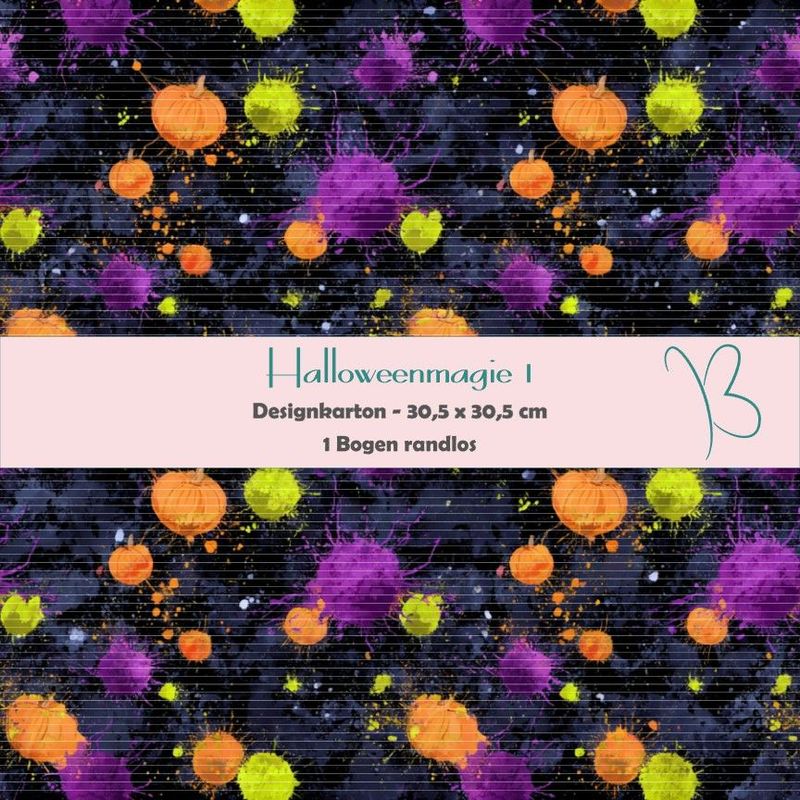 Halloweenmagie 1 - Designkarton - 30,5 x 30,5 cm - randlos - 1 Bogen Halloweenmagie 1 - Designkarton - 30,5 x 30,5 cm - randlos - 1 Bogen