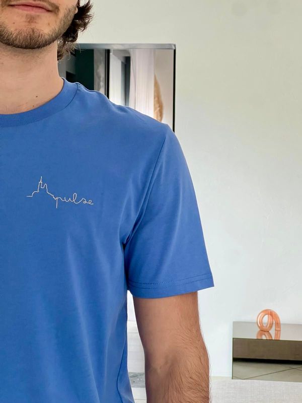 T-shirt The Line Bright Blue