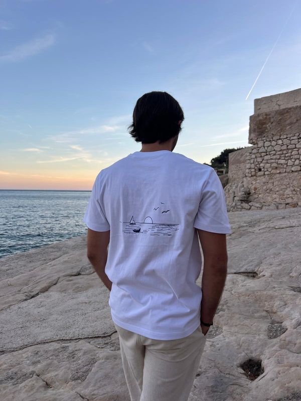 T-shirt Summer Blanc