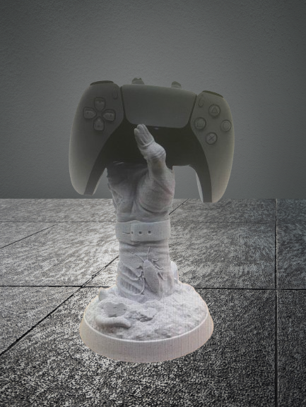 Zombie hand controller stand