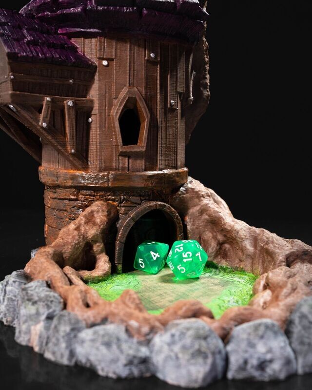 Wizard dice tower