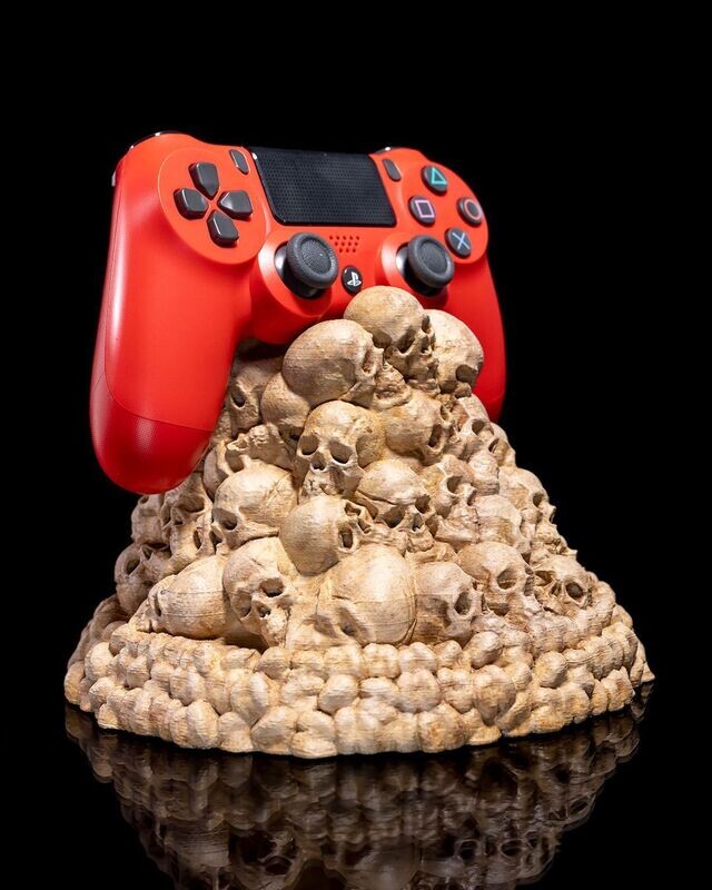 skull controller stand
