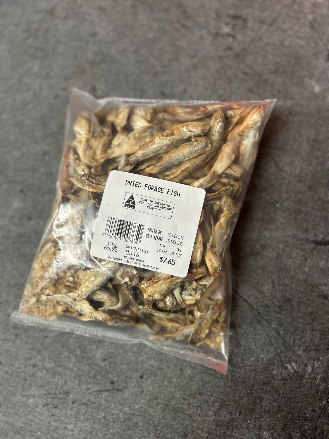 Dried Forage Fish