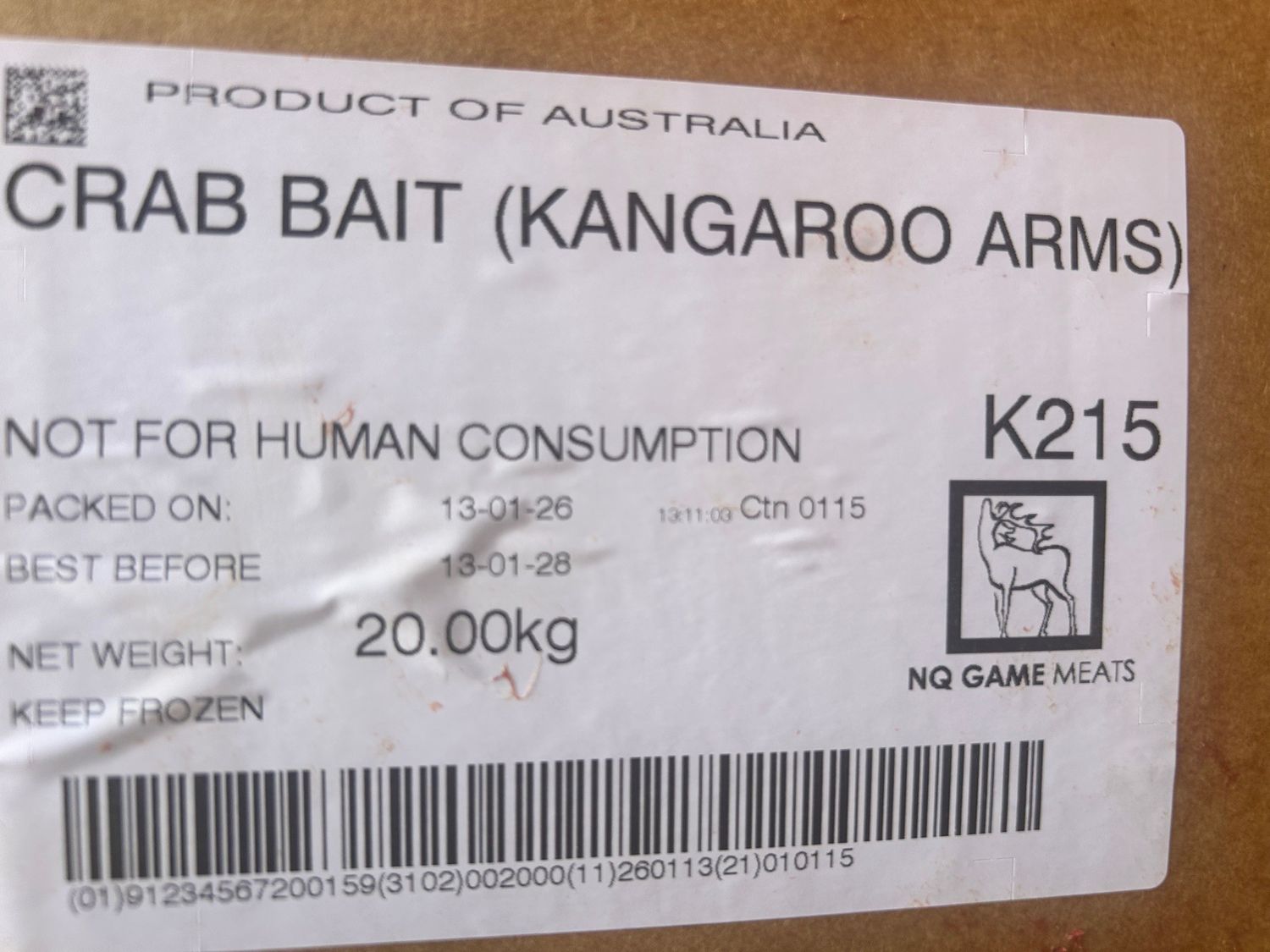 Crab Bait 20kg Mixed Arms