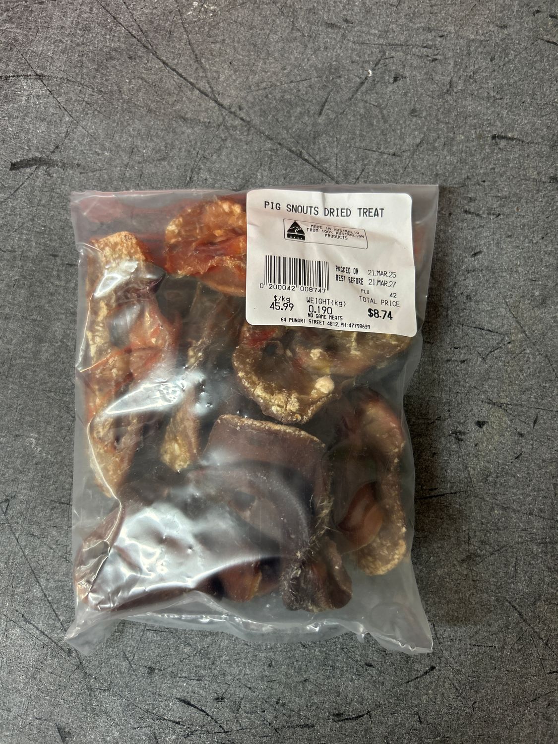 Dried Pig Snouts