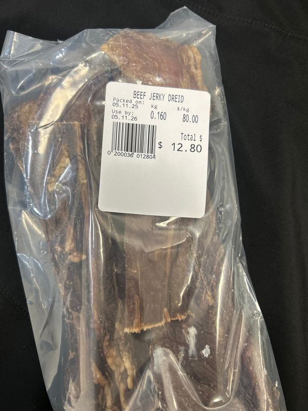 Dried Beef Jerky