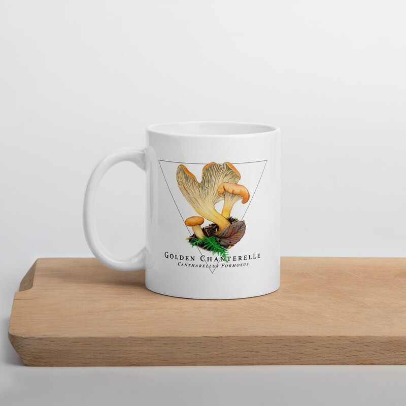 Chanterelle White Mug 11oz