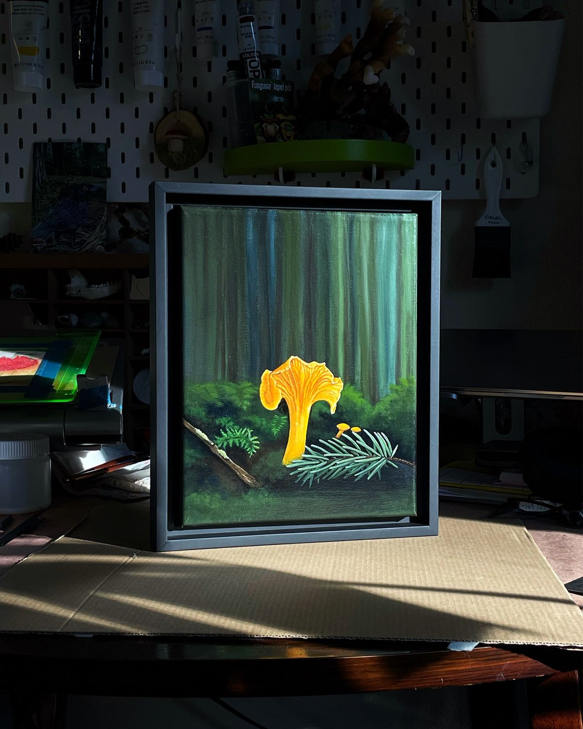 Original Painting- The Winter Chanterelle