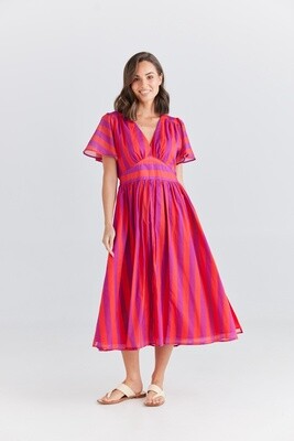 Blossom Dress - Yuzu Stripe